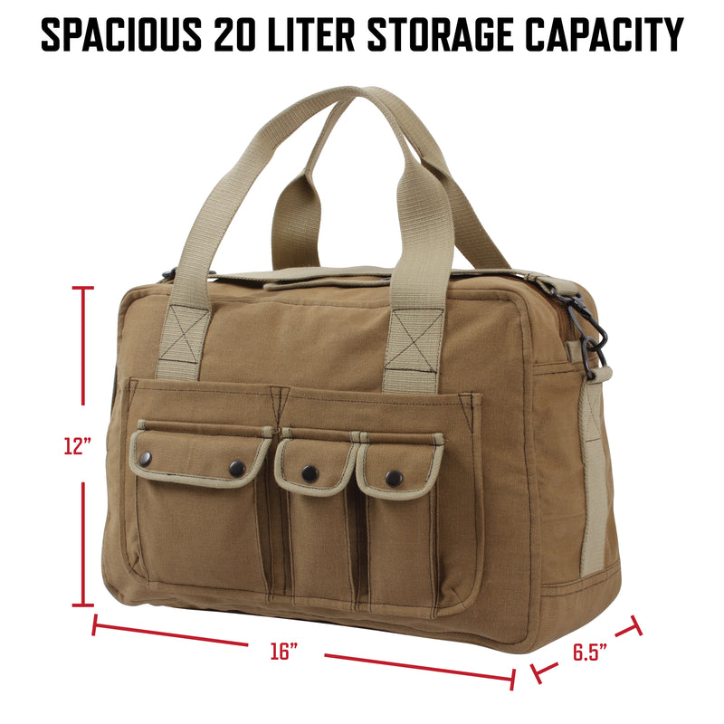 Rothco Two-Tone Specialist Carry All Bag | Canvas Shoulder Bag