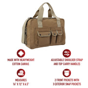 Rothco Two-Tone Specialist Carry All Bag | Canvas Shoulder Bag