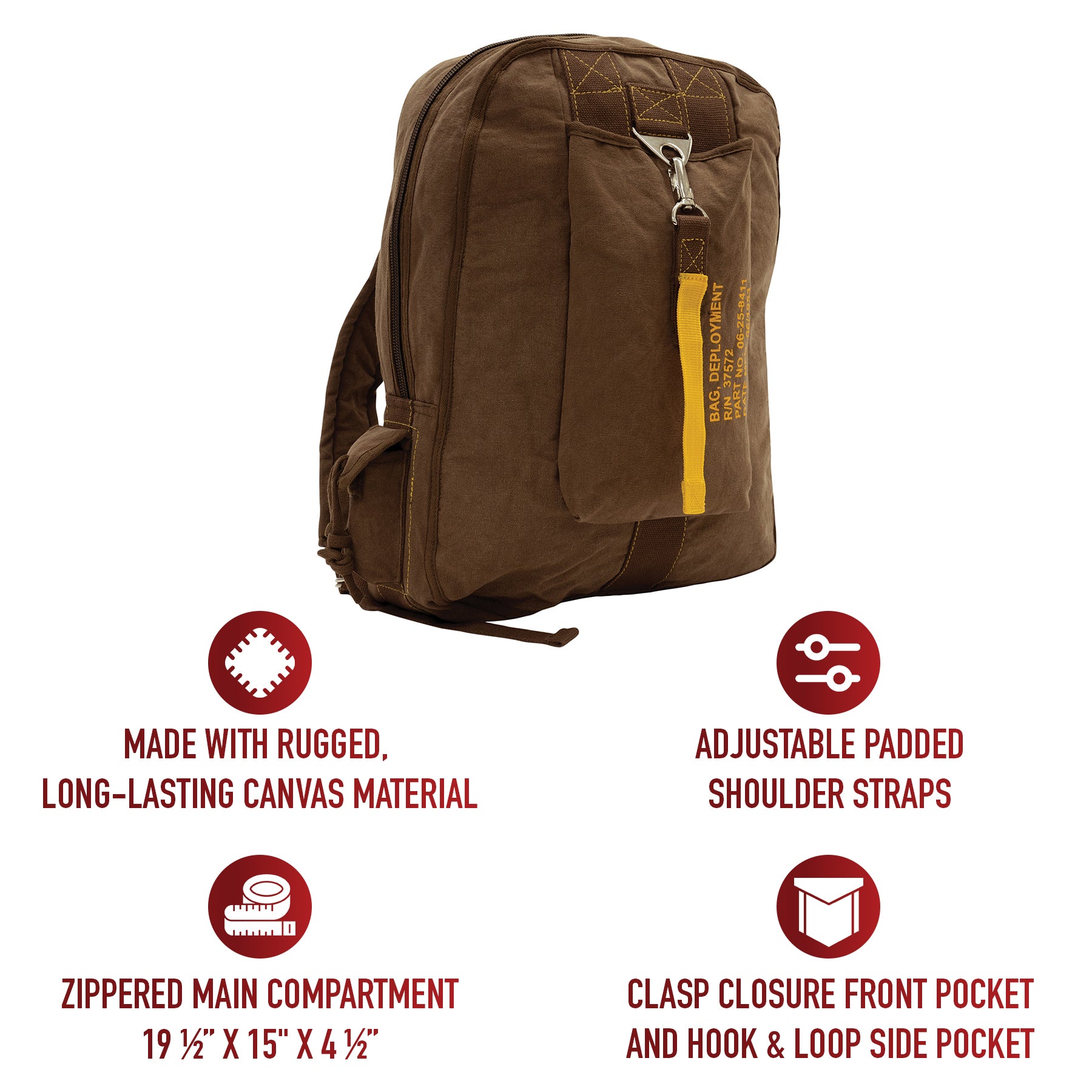 Rothco Vintage Canvas Flight Bag | Military-Inspired Shoulder Bag