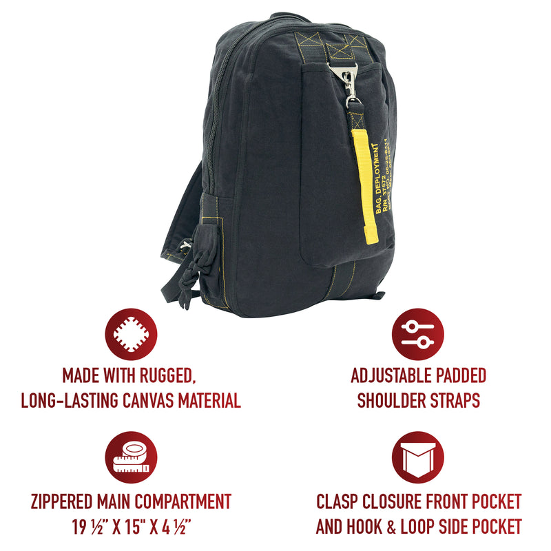 Rothco Vintage Canvas Flight Bag | Military-Inspired Shoulder Bag