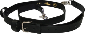 R&B Leather Radio Strap – Adjustable 1.25” Firefighter Mic Holder