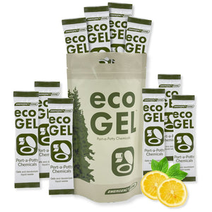 Eco Gel – Emergency Toilet Waste Solidifier & Deodorizer (10 Sticks)