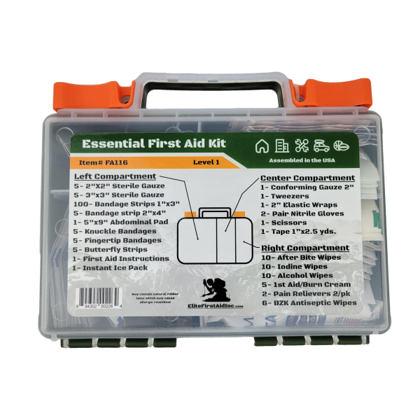 Elite First Aid Essential First Aid Kit – Level 1
