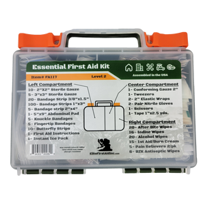 Elite First Aid Essential First Aid Kit Level 2 – High-Capacity Lockable Hard Case