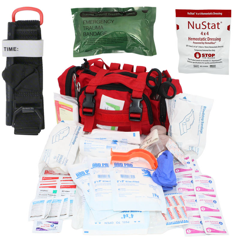 Elite First Aid - Advanced Rapid Response Kit - Windlass Tourniquet, Hemostatic Gauze