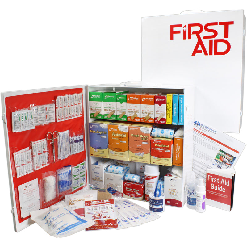 Guardian 3-Shelf First Aid Cabinet – ANSI Class A Kit (1,316 Pieces)
