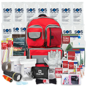 Emergency Zone 2 Person Family Prep 72 Hour Survival Kit Go-Bag