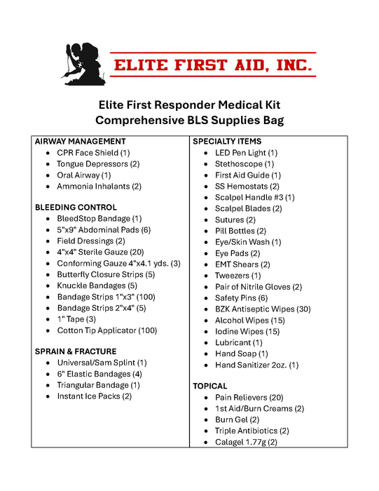 Elite First Aid First Responder Kit