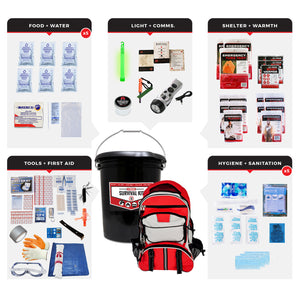 Guardian Family Survival Bucket Kit for 5 People – 72-Hour Emergency Supply