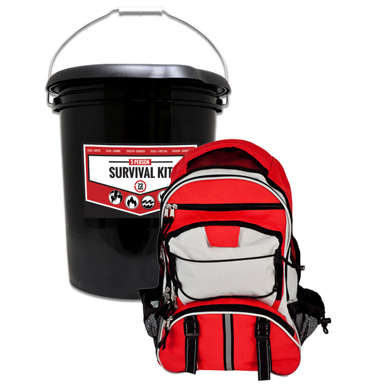 Guardian Family Survival Bucket Kit for 5 People – 72-Hour Emergency Supply