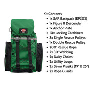 EVAC Systems Raising & Water Recovery Kit – Complete SAR Backpack