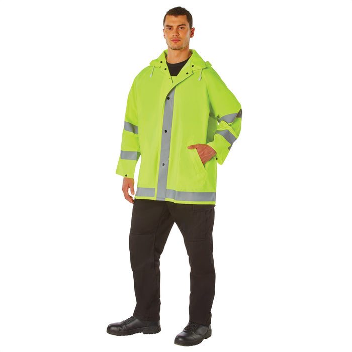 Rothco Safety Reflective Rain Jacket