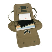 Rothco Canvas Map Case Shoulder Bag with Military Patches