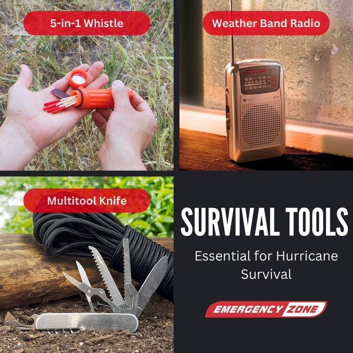 Emergency Zone 4-Person Hurricane Survival Kit | 72-Hour Supply