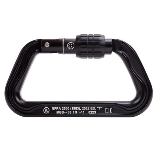 Omega Pacific Standard “D” Aluminum Screwgate Carabiners: 