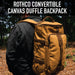 Rothco Convertible Canvas Duffle / Backpack (19-Inch, 30L)