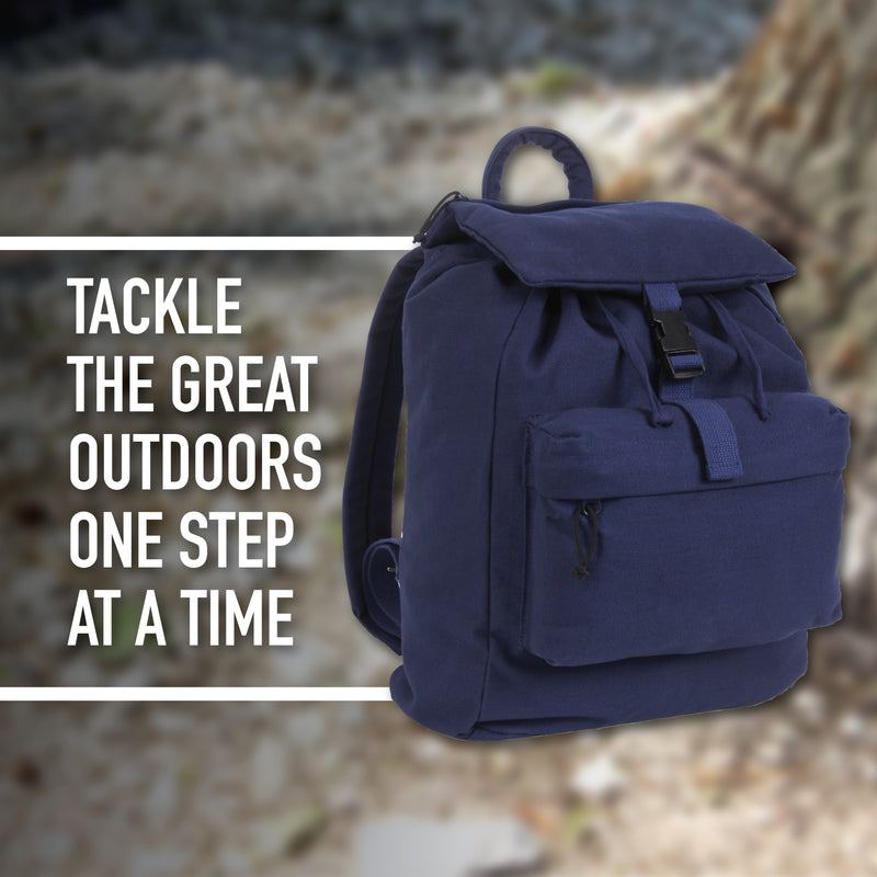 Rothco Canvas Daypack | Durable 34L Backpack for Daily Use & Hiking