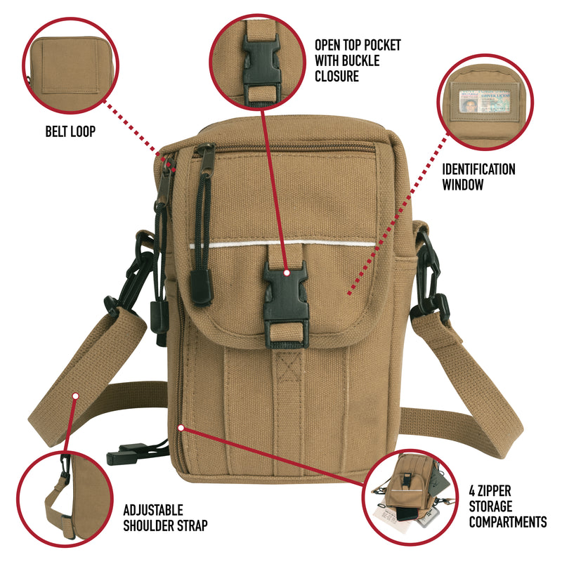 Rothco Heavyweight Canvas Classic Passport Travel Pouch