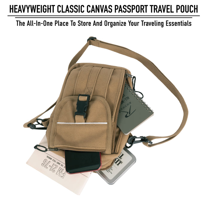 Rothco Heavyweight Canvas Classic Passport Travel Pouch