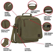 Rothco Every Day Work Shoulder Bag | Canvas & Leather