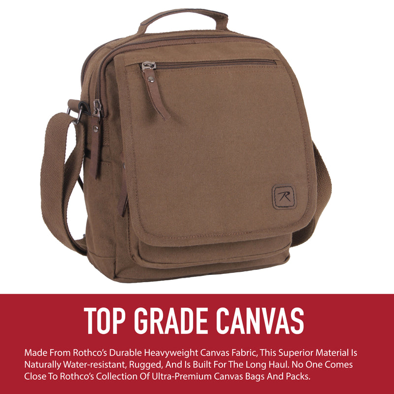 Rothco Every Day Work Shoulder Bag | Canvas & Leather