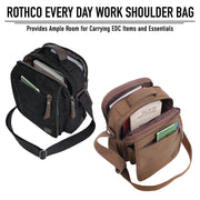Rothco Every Day Work Shoulder Bag | Canvas & Leather