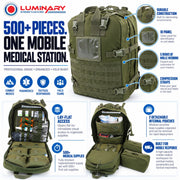 Elite First Aid STOMP Medical Kit – Fully Stocked Professional Trauma Backpack