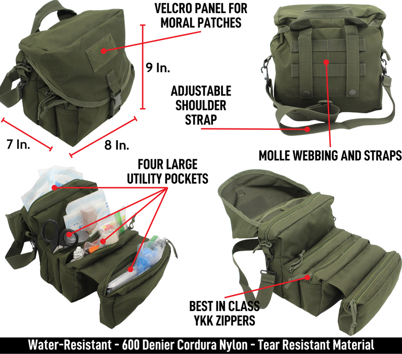 Elite First Aid M3 Medic Kit- GI-Style IFAK HSA / FSA Eligible