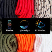 9mm x 50' Nylon Braided Utility Rope – Multi-Purpose Camping Cord