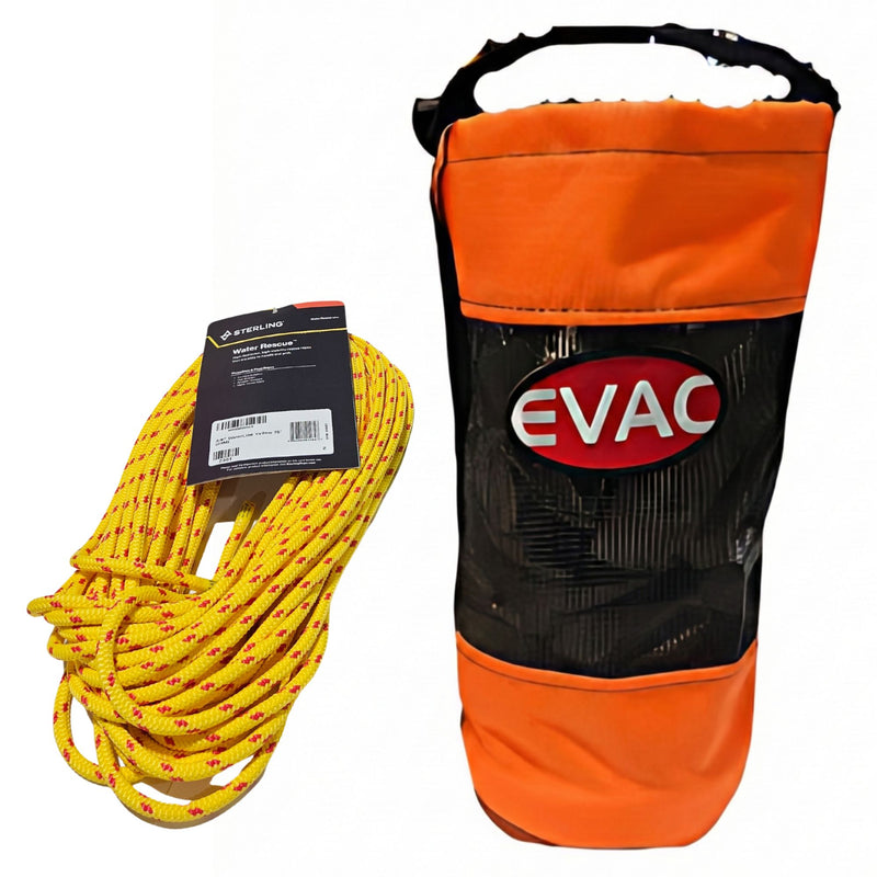 EVAC Systems Mesh Throw Bag – Water Rescue Rope Kit (75’)