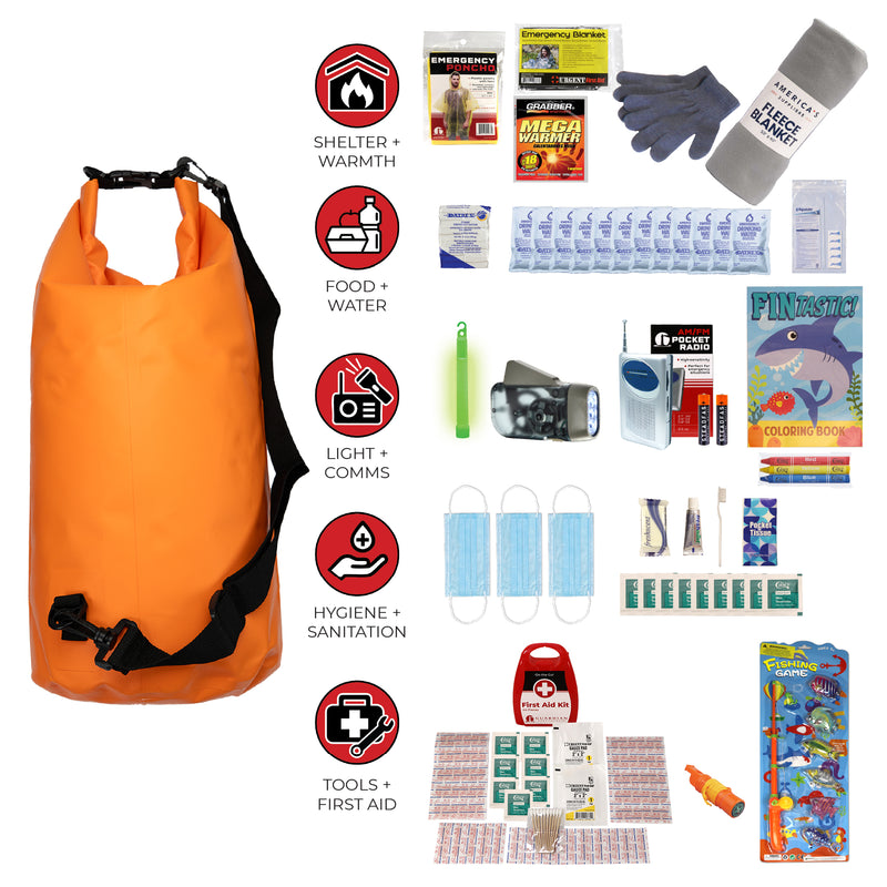 Guardian 72-Hour Children's Survival Kit – Waterproof Dry Bag