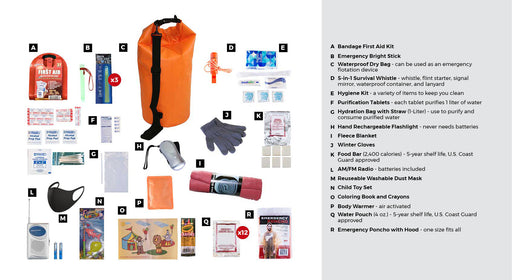 Guardian 72-Hour Children's Survival Kit – Waterproof Dry Bag