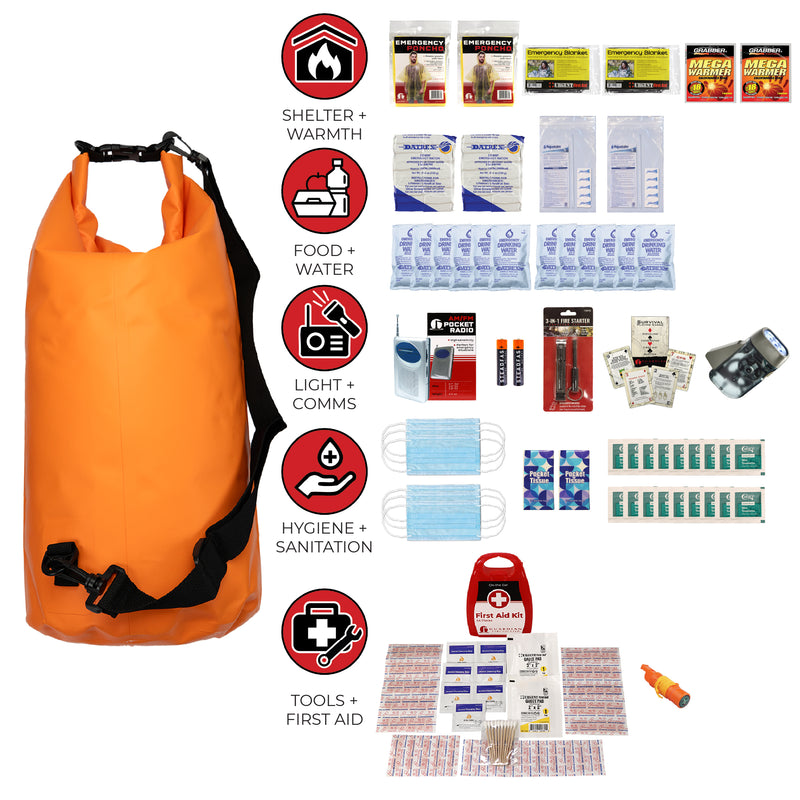 Guardian 2 Person Necessity Survival Kit – Basic 72-Hour Emergency Pack