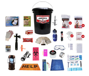 Guardian Hurricane Emergency Bucket Kit – 5-Gallon Survival Pail with Toilet Lid