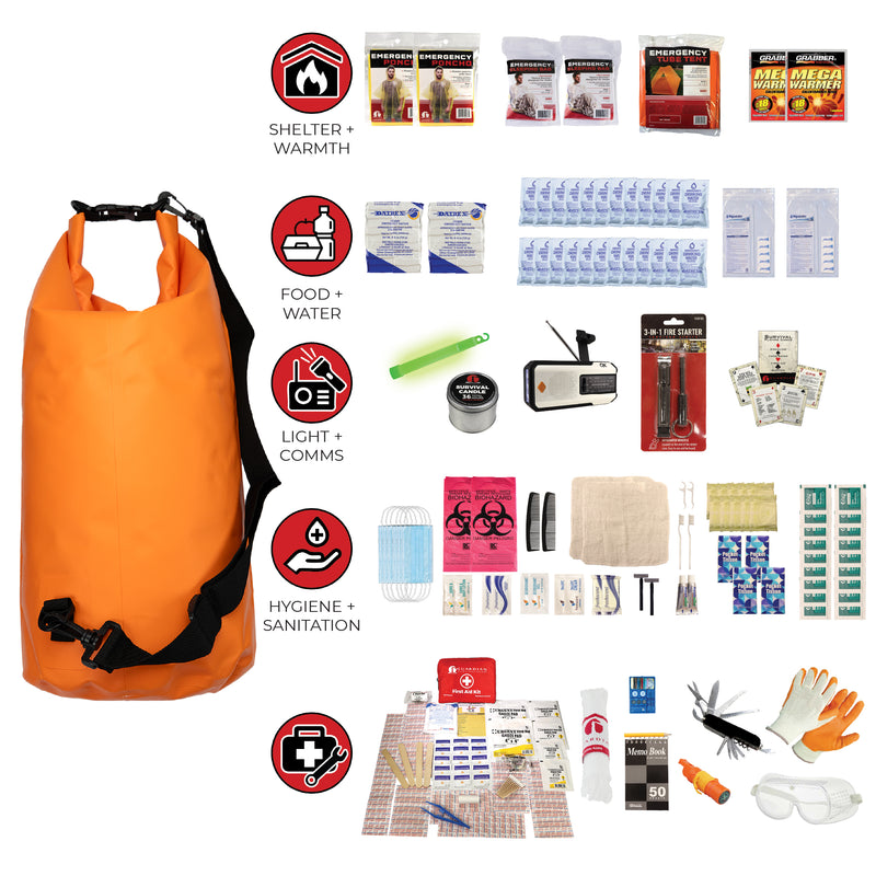 Guardian 2 Person Comfort Survival Kit – 72-Hour Emergency Couples Kit