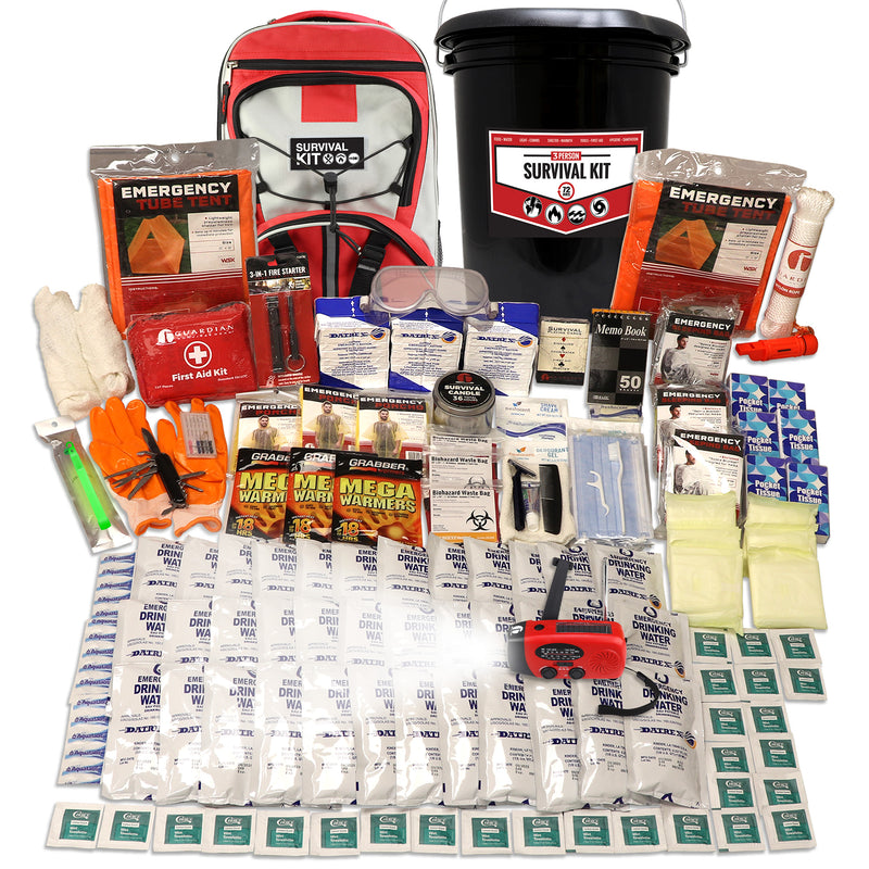 Guardian 3 Person Comfort Survival Kit – 72-Hour Emergency Go-Bag