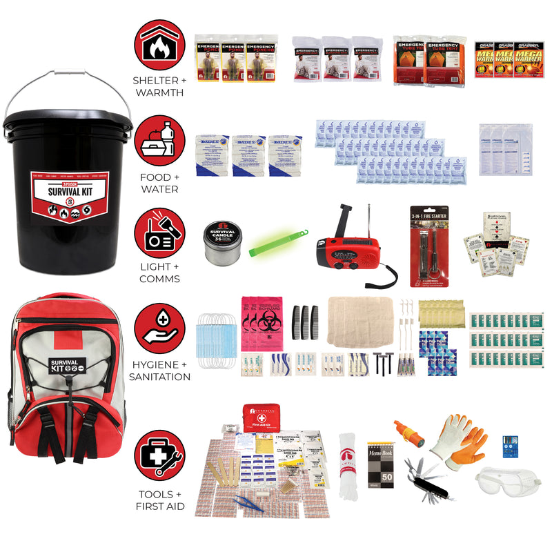 Guardian 3 Person Comfort Survival Kit – 72-Hour Emergency Go-Bag