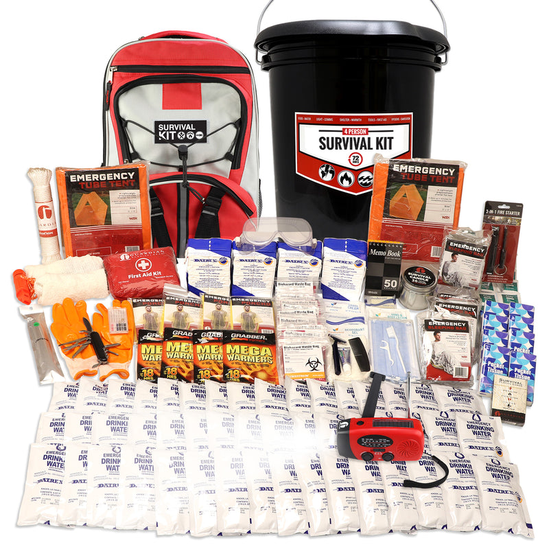 Guardian 4 Person Comfort Family Survival Kit – 72-Hour Emergency Go-Bag