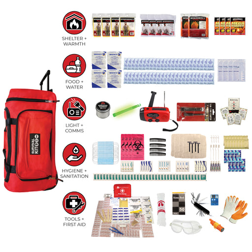 Guardian 4 Person Comfort Family Survival Kit – 72-Hour Emergency Go-Bag