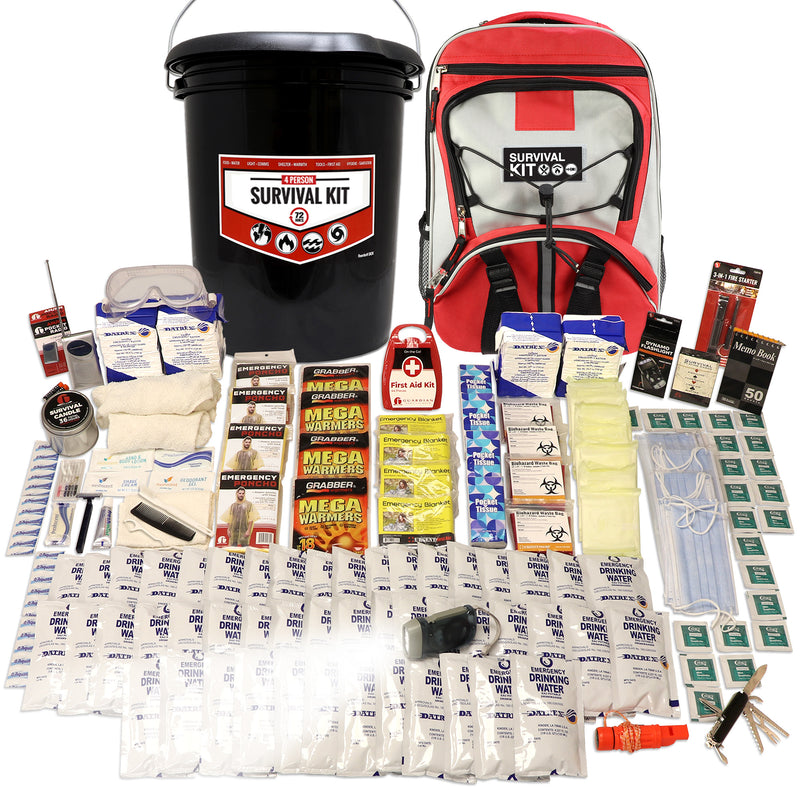 Guardian 4 Person Essential Family Survival Kit – 72-Hour Emergency
