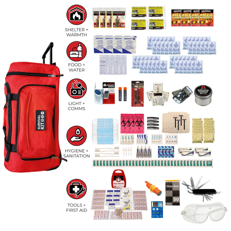 Guardian 4 Person Essential Family Survival Kit – 72-Hour Emergency