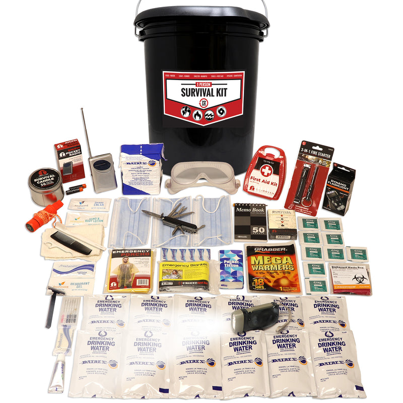Guardian 1 Person Essential Survival Kit – 72-Hour Emergency System