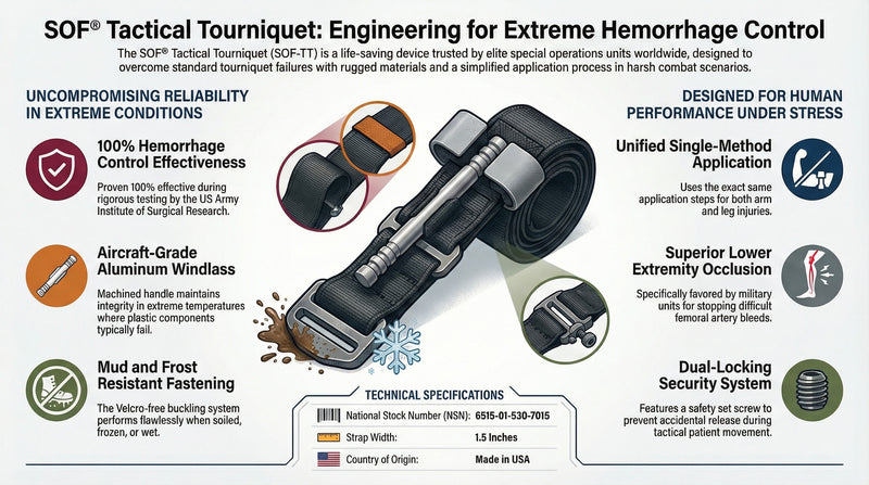 SOF® Tactical Tourniquet (SOF-TT) – Wide Windlass Hemorrhage Control
