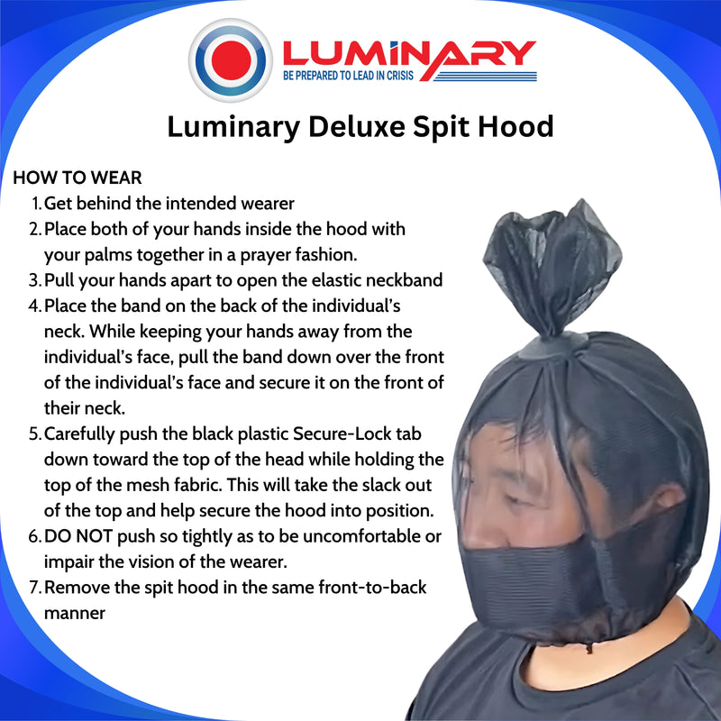 Luminary Transport Spit Hood – (5-Pack) Triple-Layer Mesh Restraint