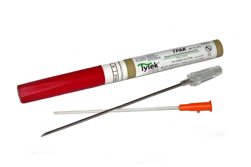 H&H Needle Decompression Tension Pneumothorax Kit (TPAK) 14g x 3.25″