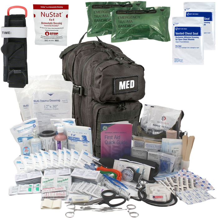 Elite First Aid Tactical Trauma Kit with Advanced Bleeding Control