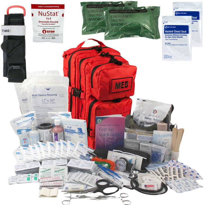 Elite First Aid Tactical Trauma Kit with Advanced Bleeding Control