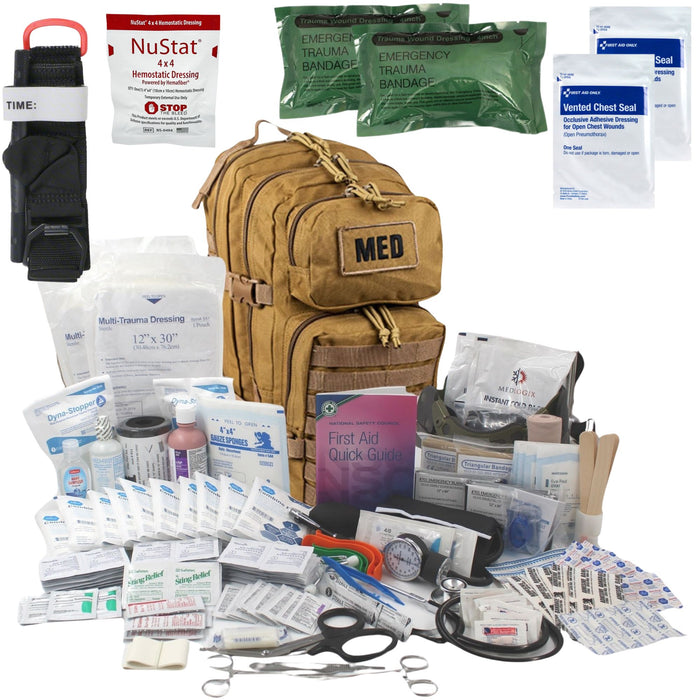 Elite First Aid Tactical Trauma Kit with Advanced Bleeding Control