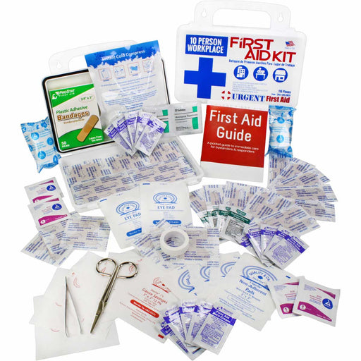 Urgent First Aid™ 10-Person Workplace Kit – 116 Piece OSHA Compliant