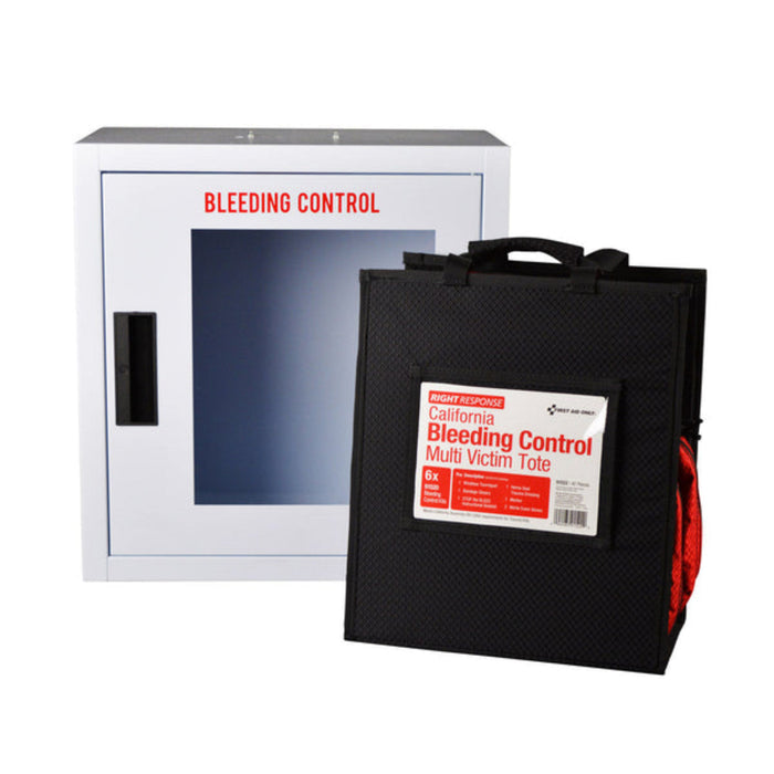 FAO Bleeding Control Cabinet with Multiple Victim Kits for CA Regulation AB2260